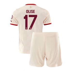 Bayern Munich Michael Olise #17 Dětské Alternativní dres komplet 2024-25 Krátký Rukáv (+ trenýrky)